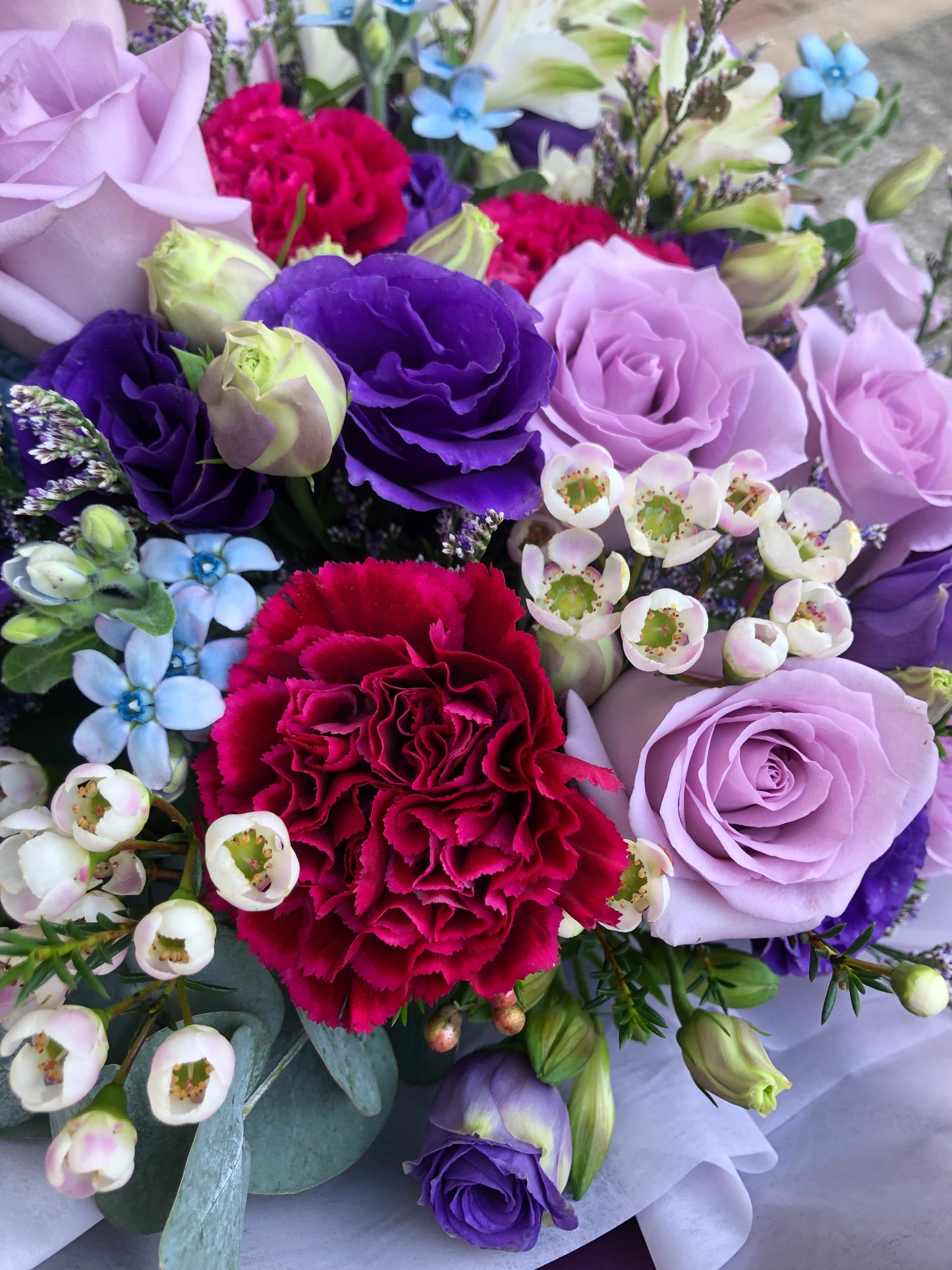 12 Ocean Song Purple Rose Bouquet 12枝海洋之歌紫玫瑰花束