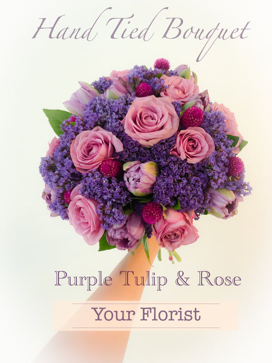 Purple Rose & Tulip Bouquet 紫玫瑰鬱金香花束