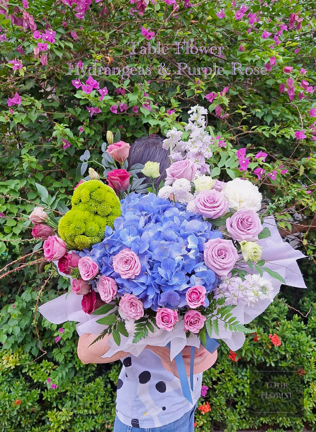 Hydrangeas & Rose Flower Box 繡球花玫瑰花盒