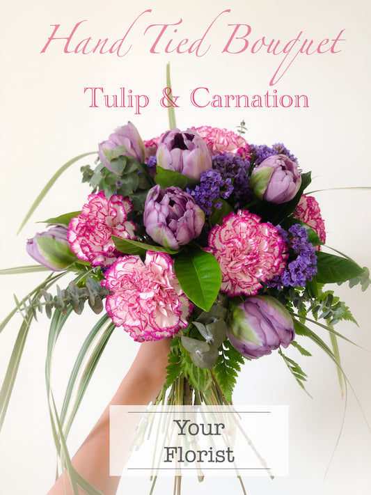 Purple Tulip & Carnation Bouquet 紫鬱金香康乃馨花束