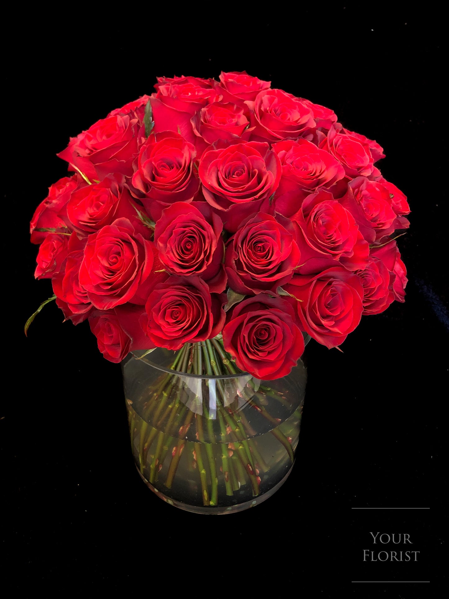 52 Deep Red Rose Bouquet