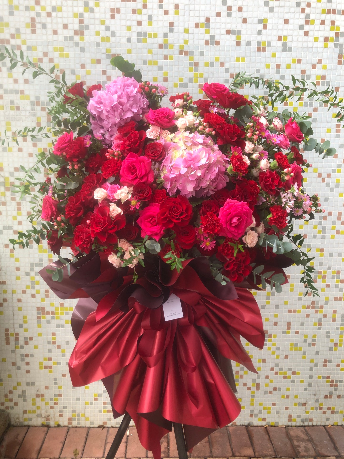 Grand Opening Flower Basket (Red)紅色系喜慶開業花籃