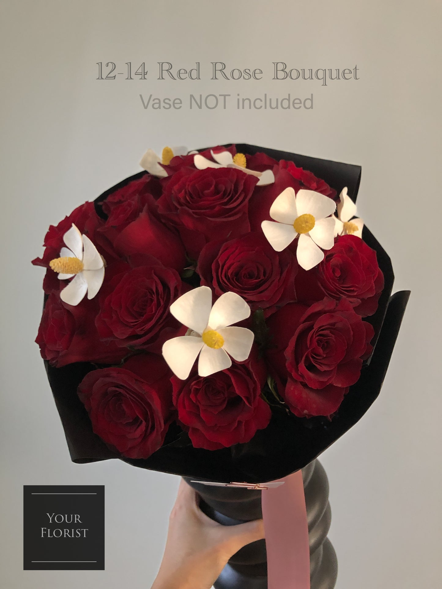 12-14 Red Rose Bouquet (small size & good for carry)