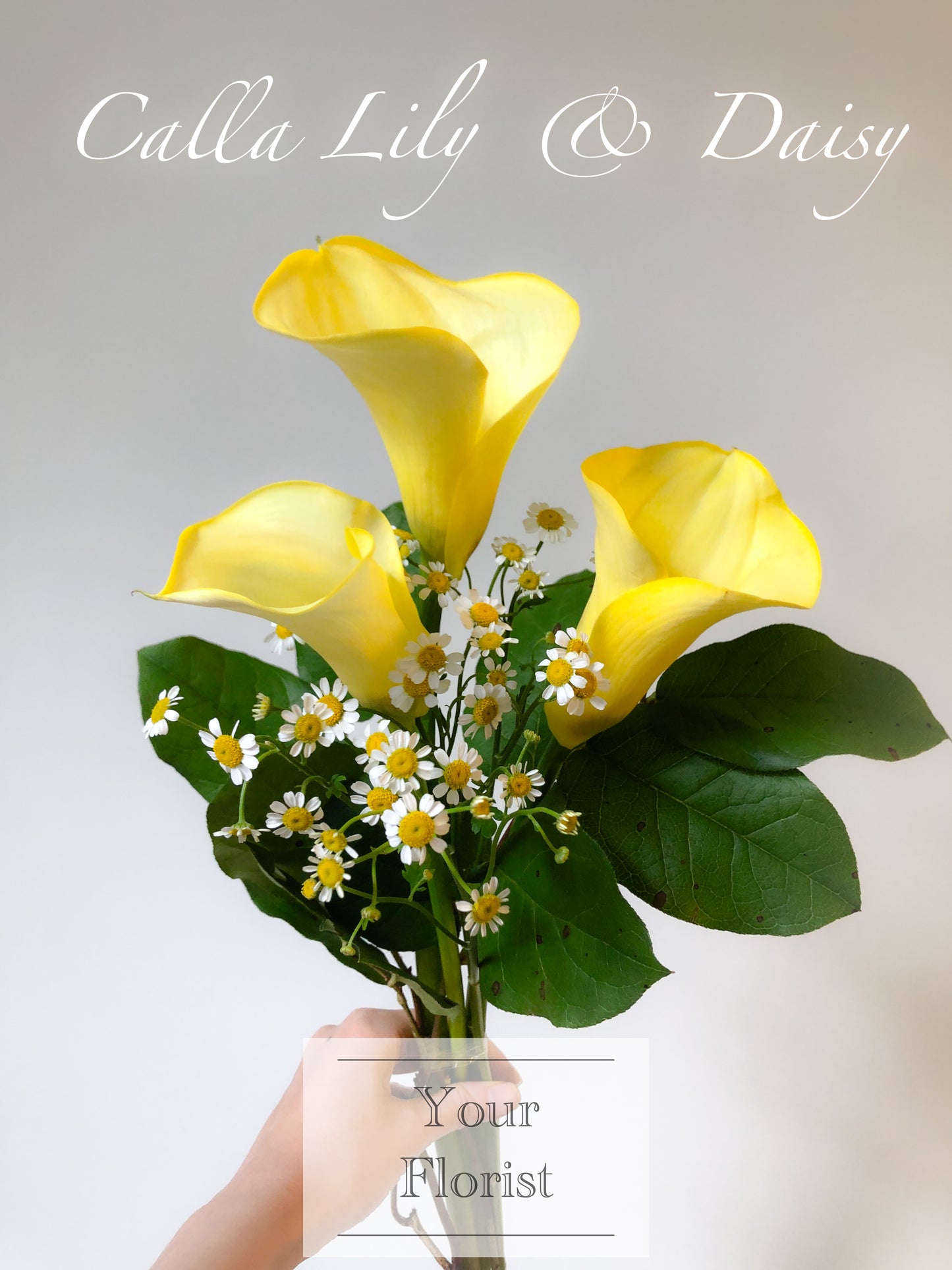 Yellow Rose Calla Lily Bouquet 黃玫瑰馬蹄蘭花束