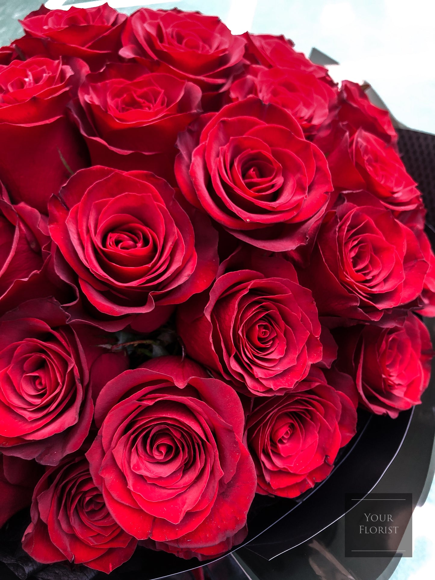 52 Deep Red Rose Bouquet