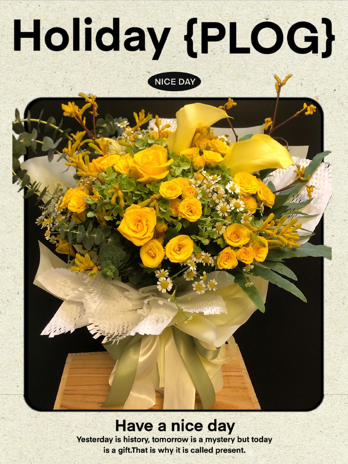 Yellow Rose Calla Lily Bouquet 黃玫瑰馬蹄蘭花束